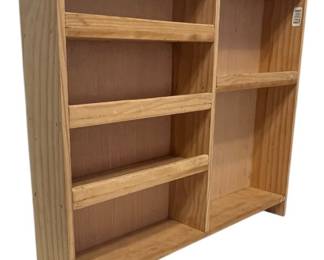 18 Natural Wood Wall Shelf Unit