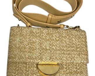 Woven Crossbody Bag w Interesting Clasp