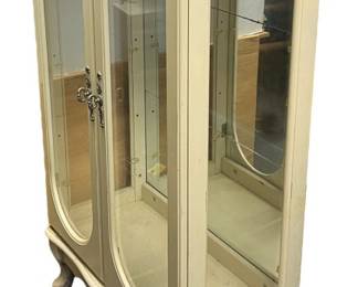 Ivory Elegant China Display Cabinet