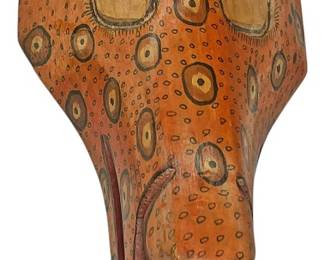 Folk Art Jaguar Mask with Tongue