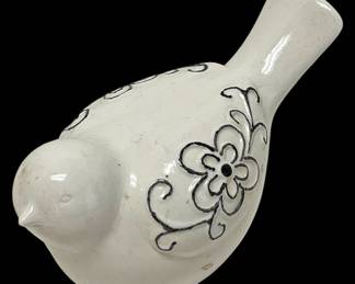 Chubby French Country Folk Art Bird