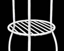 White Enameled Wire Rack