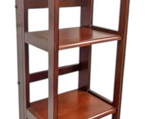 Folding Wooden Book Shelf Unit