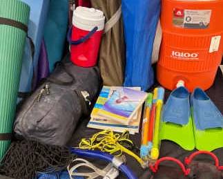 Vacation Pack Of Camping Beach Items