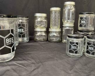 Clear Glass Honey Jars, Ball Other Jars