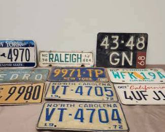 License Plates Lot 