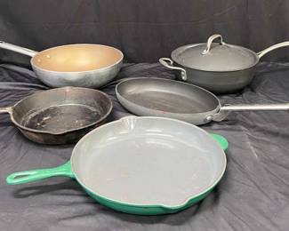 Le Creuset Green Skillet, Cast Iron Skillet More