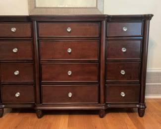 Dark Wood Dresser with 12 Drawers by Latitude Tree VN Joint Stock Co.