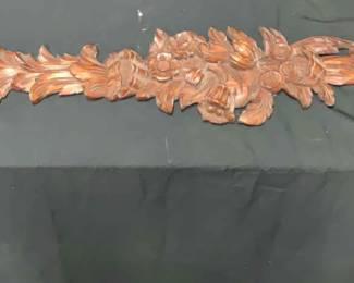 Two Large Carved Wood Wall Art