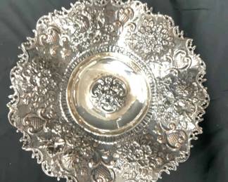Kirk Sons Repousse Sterling Silver Centerpiece Bowl