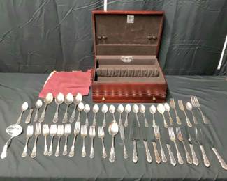 Reed Barton Flatware Silverware Set with Chest