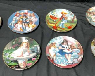 The Danbury Mint Children of the Week Plate Collection with Plate Racks