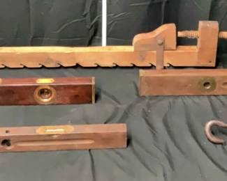 Five Piece Collection of Vintage Tools Levels