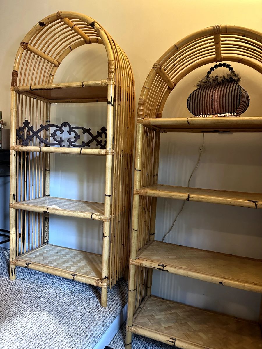 Arched Bamboo Shelves