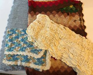 Vintage Handmade Blankets/Throws
