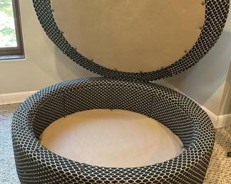 Large Round Storage Ottoman