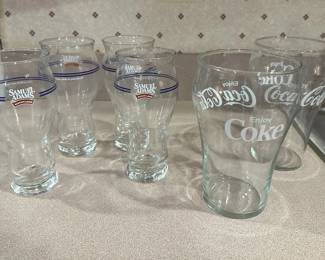 Coca Cola & Samuel Adams Glassware