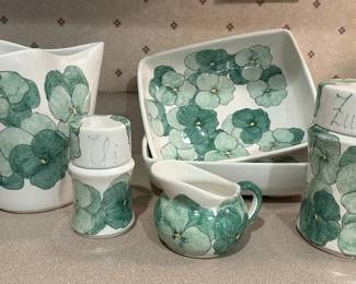 Ceramic Set, Ernestine Salerno, Italy