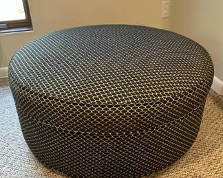 Large Round Storage Ottoman
