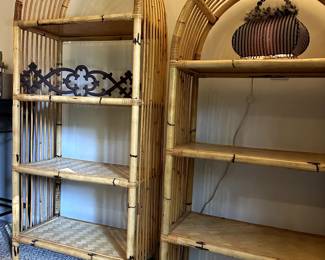 Arched Bamboo Shelves