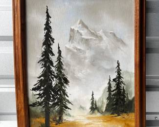 23 LandscapeArtworkWoodenFrameSigned
