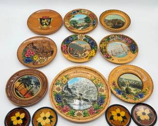 74 SouvenirHangingWoodenWallPlatesCoasters