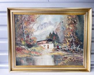 3 FramedSignedOilonCanvas