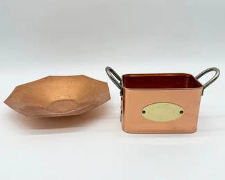 61 CopperDeLaCuisineTraywHandlesServingDish