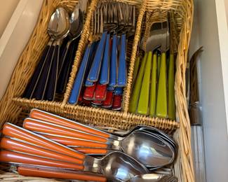 * #60 Fiesta flatware set of 51 pieces $100.00