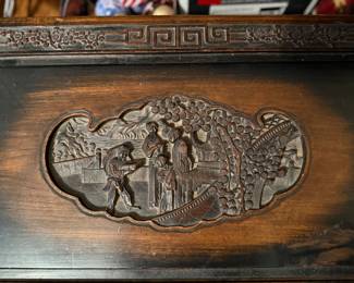 #72 Carved Chest 31"x16"x15" $80.00