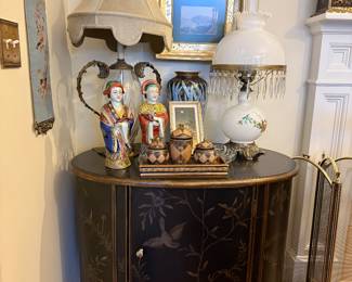 #6 Oval Cabinet 37x23x32 $100.00