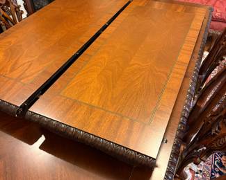 * #1 Haverty's Dining Table with 2 leaves 72-108x44x29.5 $300.00