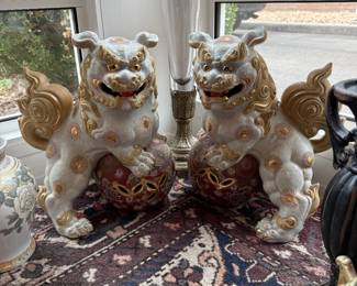 * #58 Large Foo Dogs 14"H $100.00