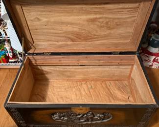 #72 Carved Chest 31"x16"x15" $80.00