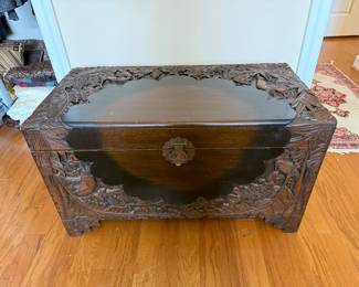 #82 Carved trunk $80.00