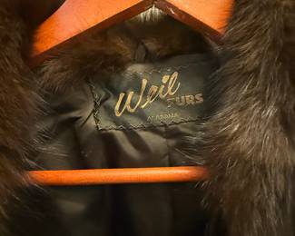 * #77 Weil Mink Coat Size M/L $100.00