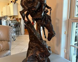 #121 "The Mountain Man" Remington Bronze Statue Replica. 28" $500.00