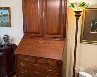 #43 Henkel Harris Black Walnut Secretary 41"x22"x90" $275.00