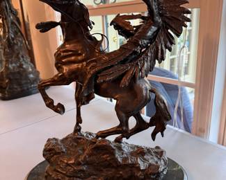 #120 "Kola, Friend Don't Shoot" Carl Kauba Bronze statue 17" $300.00