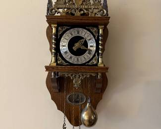 * #24 Vintage Dutch wall clock $150.00