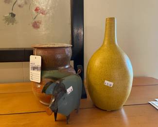 Wood Fired Lidded Jar, Pottery Vases
