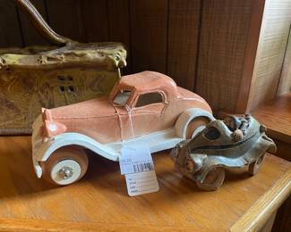Ceramic Pottery Car 