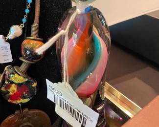 Vtg. Signed Perfume Bottle