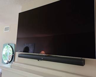 LG smart TV, with remote
48" x 28"
Soundbar
