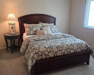 Queen size bed frame.
Tempur-pedic advanced Ergo system mattress with 2 controls.