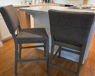 Two bar chairs
40" tall
18" wide
19" deep