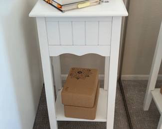 Nice white small accent table