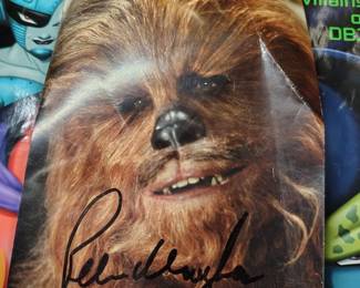SIGNED CHEWBACCA CARD