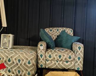 CHAIR AND OTTOMAN