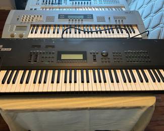 There are eight commercial keyboards at this home for sale